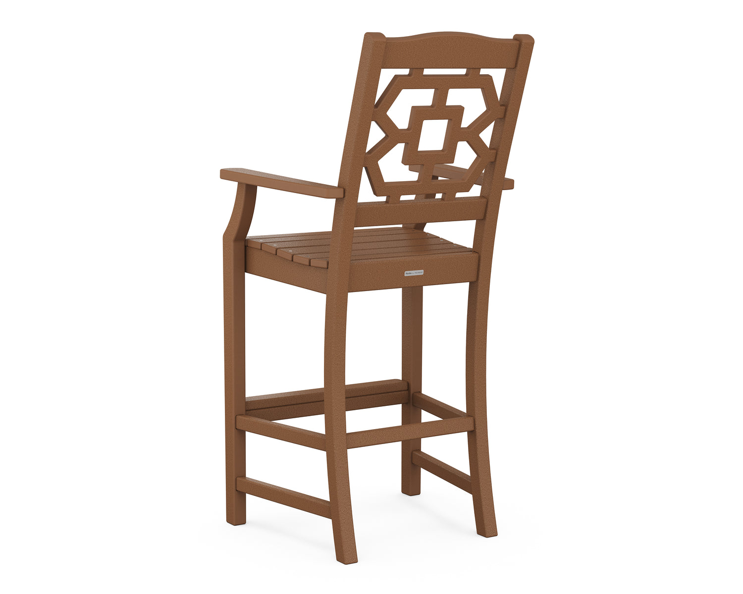 POLYWOOD Chinoiserie Bar Arm Chair