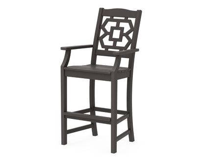 POLYWOOD Chinoiserie Bar Arm Chair