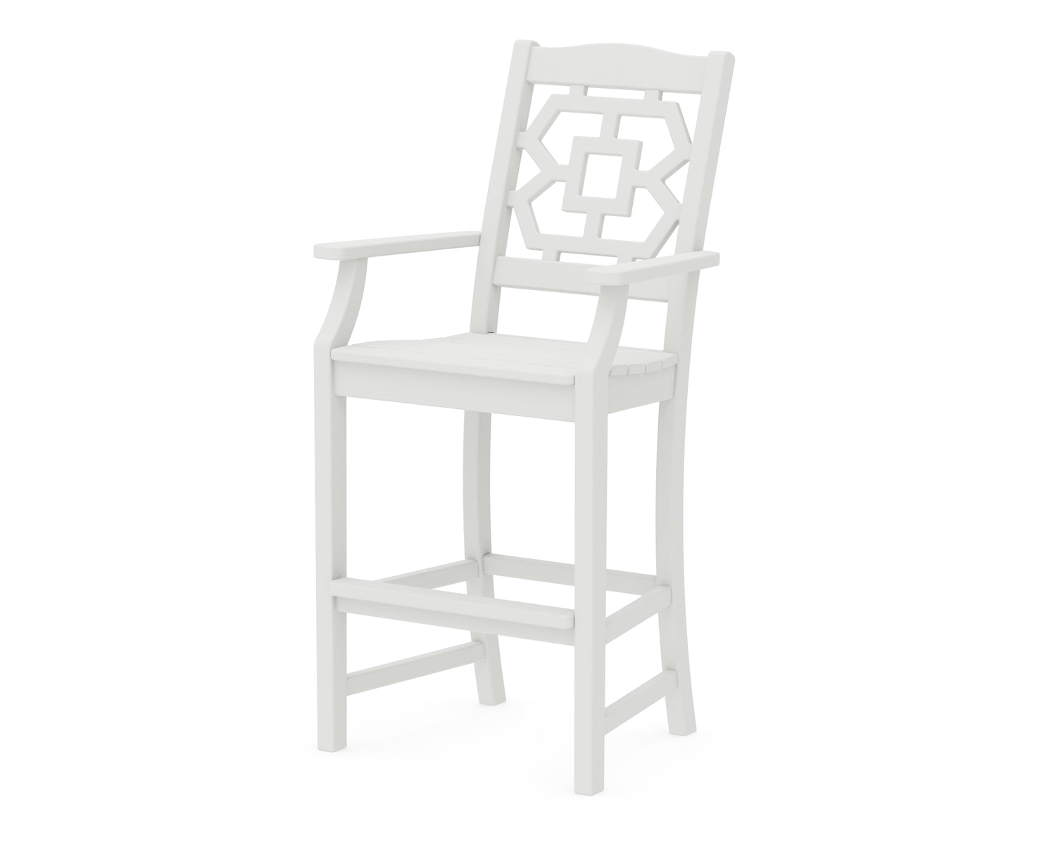 POLYWOOD Chinoiserie Bar Arm Chair