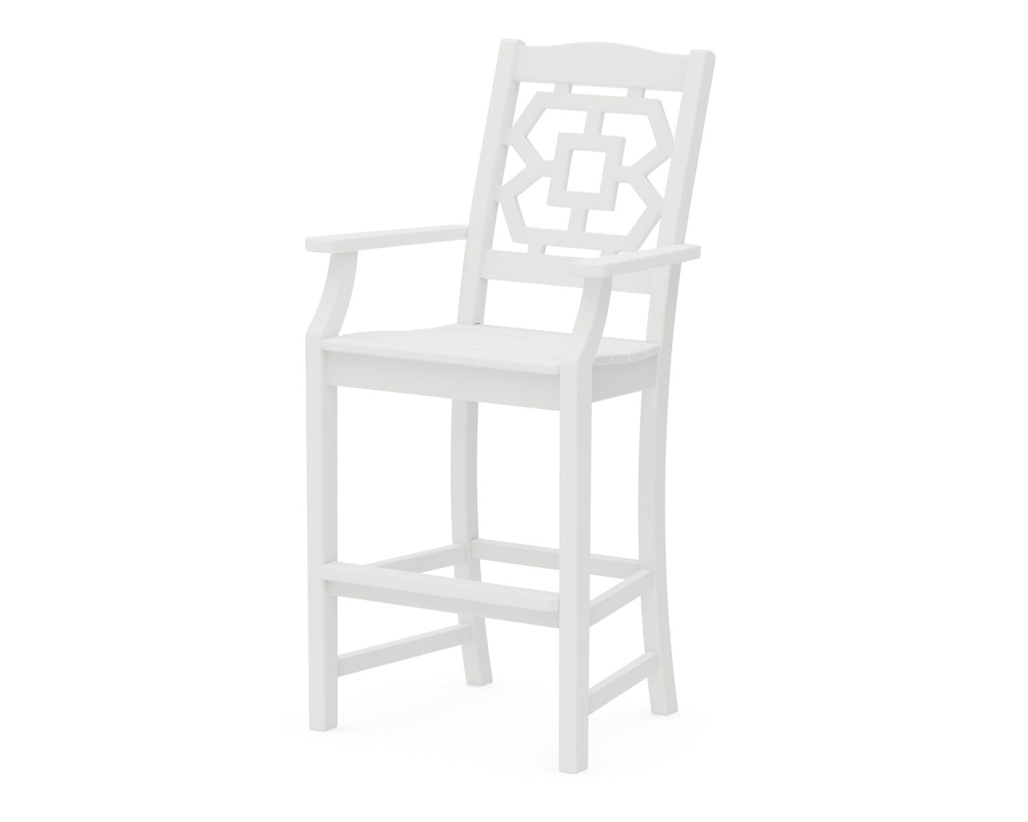 POLYWOOD Chinoiserie Bar Arm Chair