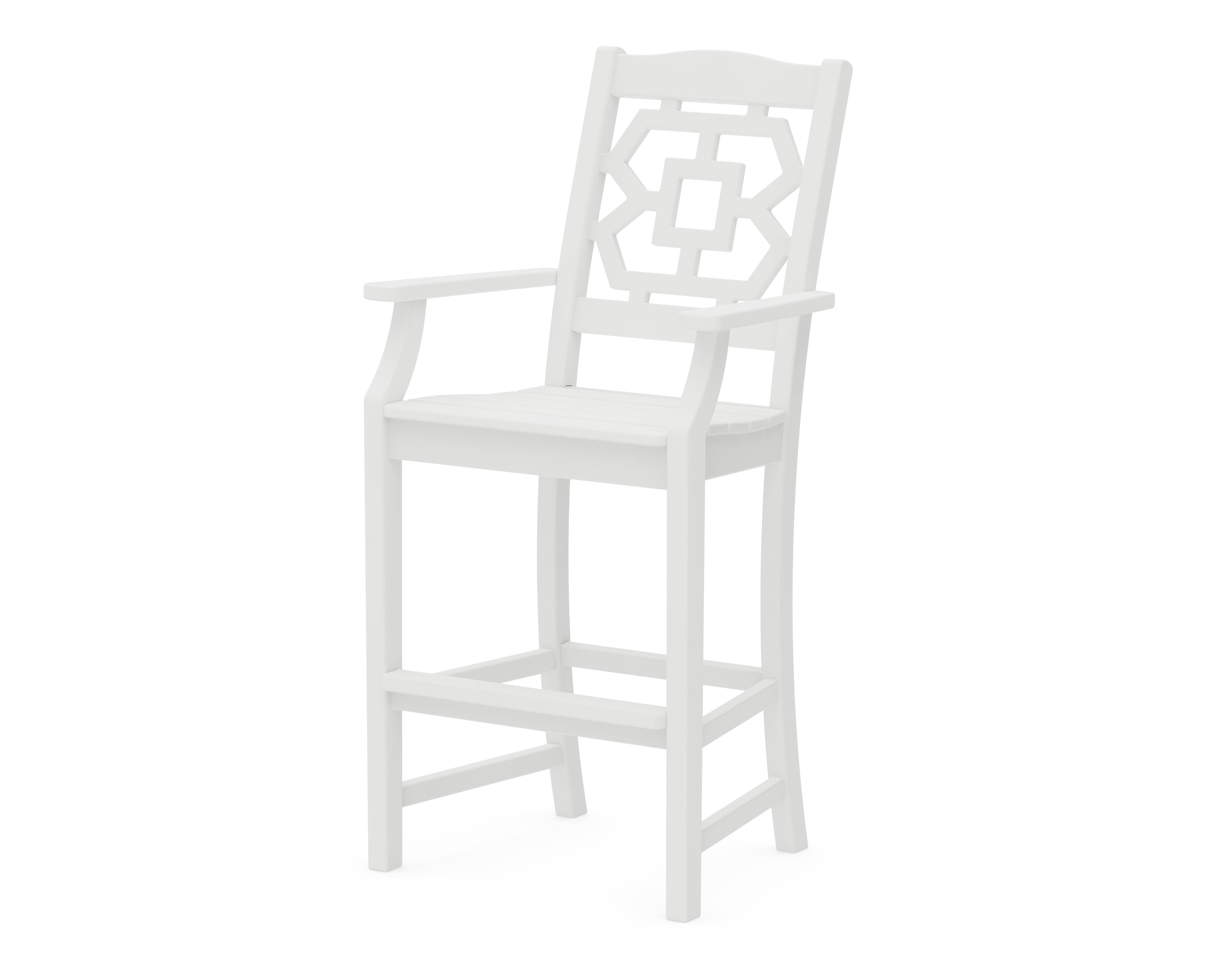 POLYWOOD Chinoiserie Bar Arm Chair