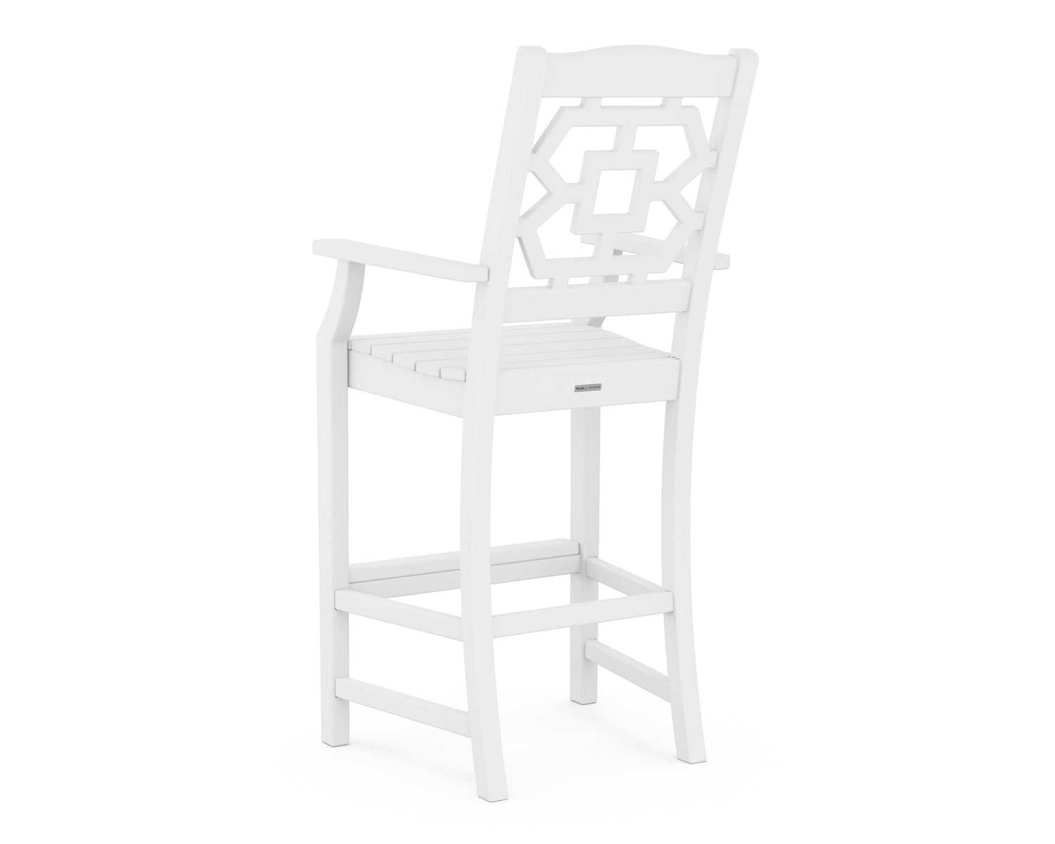 POLYWOOD Chinoiserie Bar Arm Chair