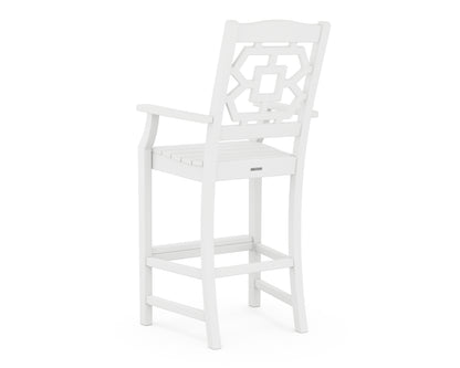 POLYWOOD Chinoiserie Bar Arm Chair