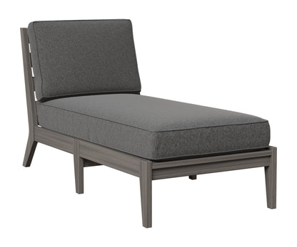 Berlin Gardens Mayhew Armless Chaise Lounge in Coastal Gray