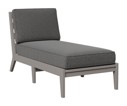 Berlin Gardens Mayhew Armless Chaise Lounge in Light Gray