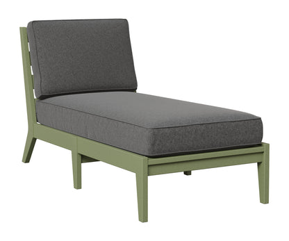 Berlin Gardens Mayhew Armless Chaise Lounge in Sage
