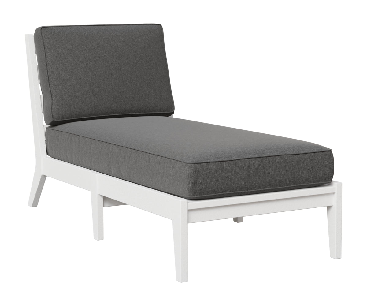 Berlin Gardens Mayhew Armless Chaise Lounge in White