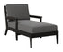 Berlin Gardens Mayhew Chaise Lounge in Black