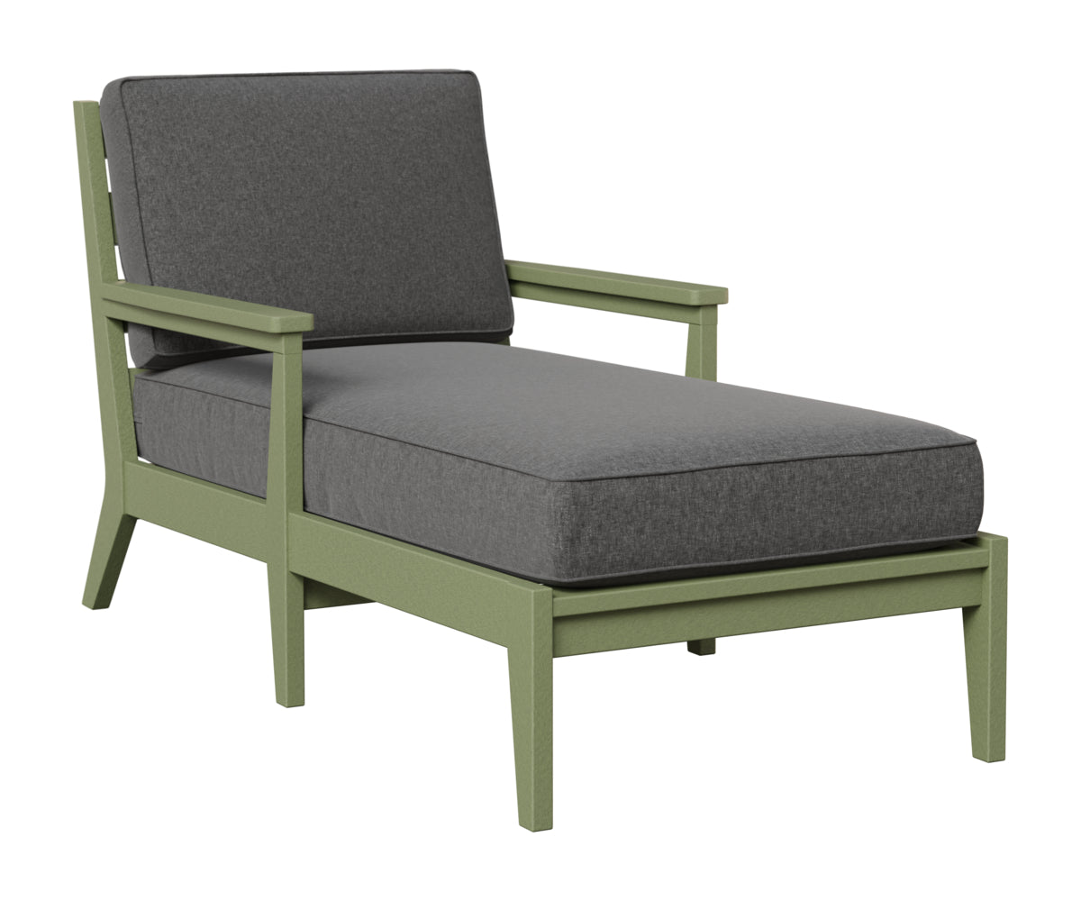 Berlin Gardens Mayhew Chaise Lounge in Sage