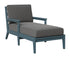 Berlin Gardens Mayhew Chaise Lounge in Slate