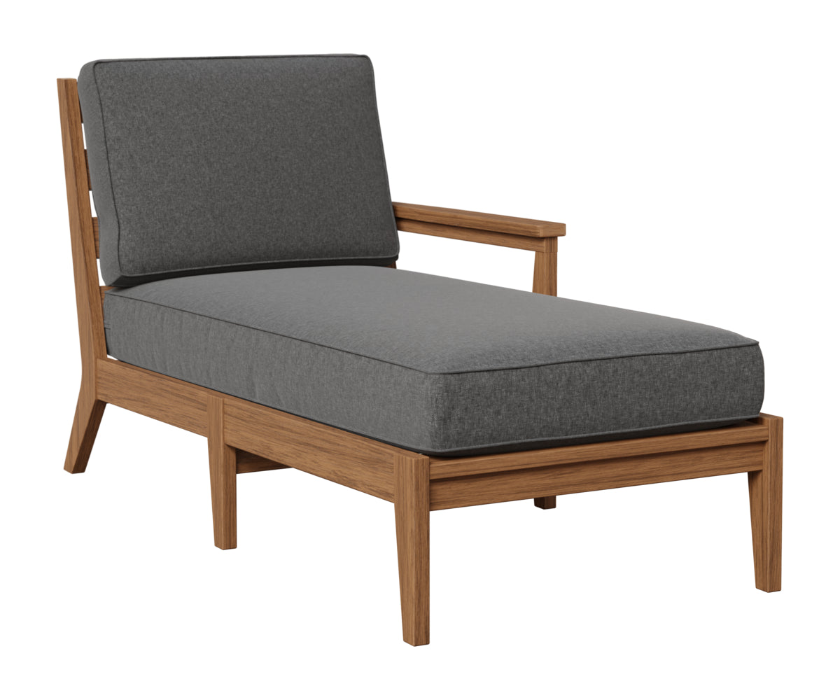 Berlin Gardens Mayhew Left Arm Chaise Lounge in Antique Mahogany