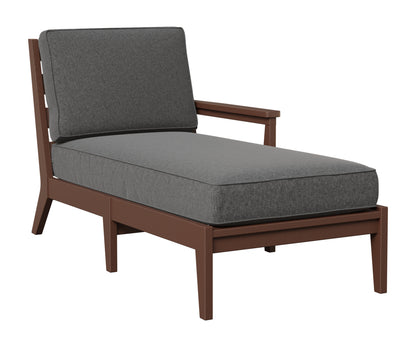 Berlin Gardens Mayhew Left Arm Chaise Lounge in Chocolate Brown