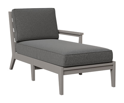 Berlin Gardens Mayhew Left Arm Chaise Lounge in Light Gray
