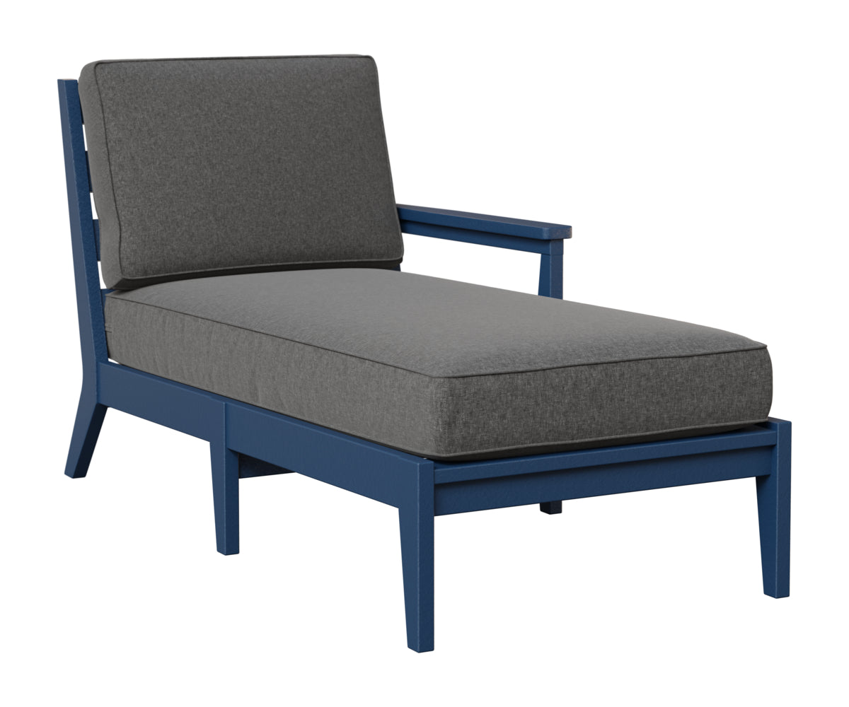 Berlin Gardens Mayhew Left Arm Chaise Lounge in Navy Blue