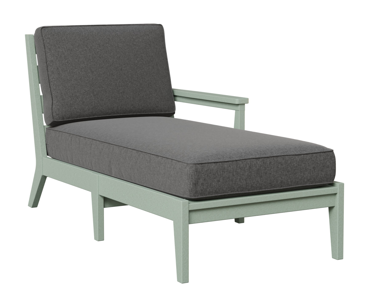 Berlin Gardens Mayhew Left Arm Chaise Lounge in Sea Foam