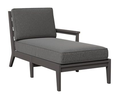 Berlin Gardens Mayhew Left Arm Chaise Lounge in Smoke Gray