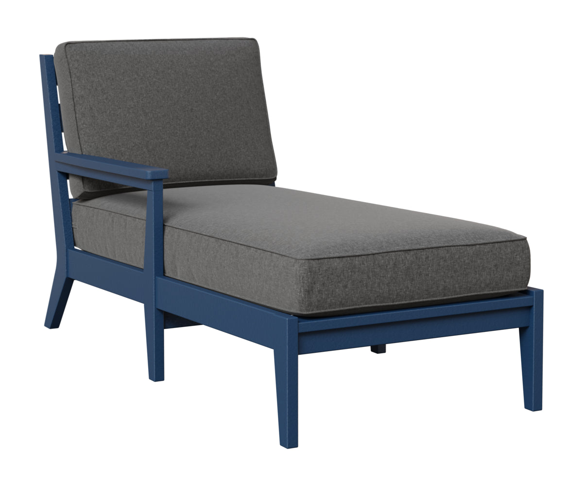 Berlin Gardens Mayhew Right Arm Chaise Lounge in Navy Blue