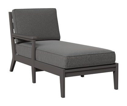 Berlin Gardens Mayhew Right Arm Chaise Lounge in Smoke Gray