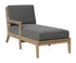 Berlin Gardens Mayhew Right Arm Chaise Lounge in Weatherwood