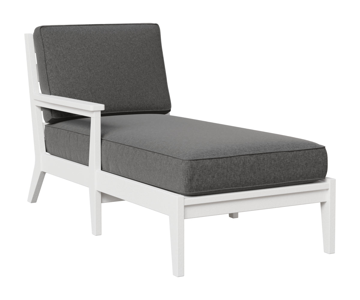 Berlin Gardens Mayhew Right Arm Chaise Lounge in White