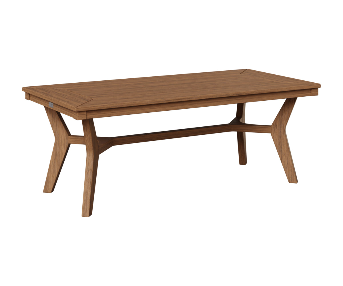 Berlin Gardens Mayhew Rectangular Coffee Table in Antique Mahogany