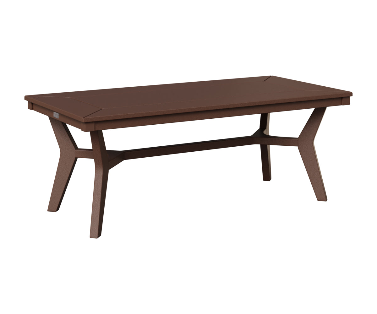 Berlin Gardens Mayhew Rectangular Coffee Table in Chocolate Brown