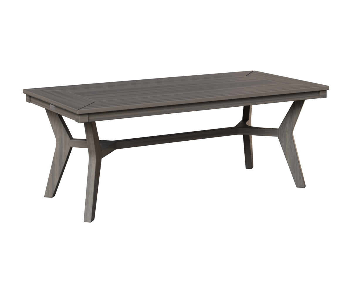 Berlin Gardens Mayhew Rectangular Coffee Table in Coastal Gray