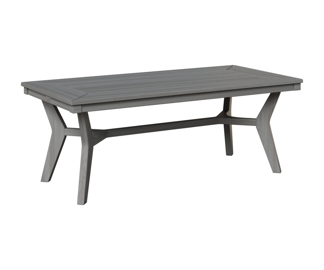 Berlin Gardens Mayhew Rectangular Coffee Table in Driftwood Gray