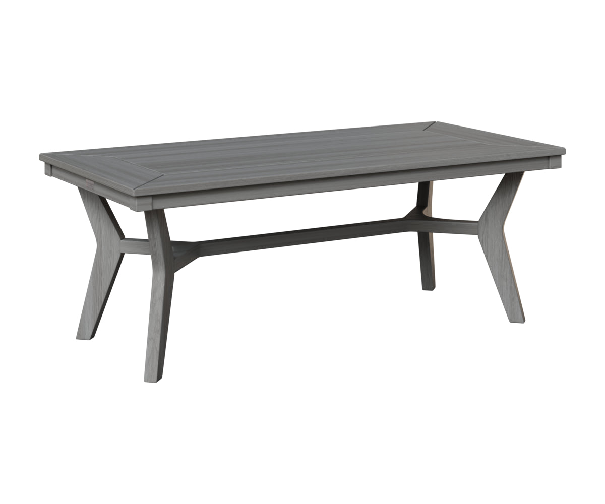 Berlin Gardens Mayhew Rectangular Coffee Table in Driftwood Gray