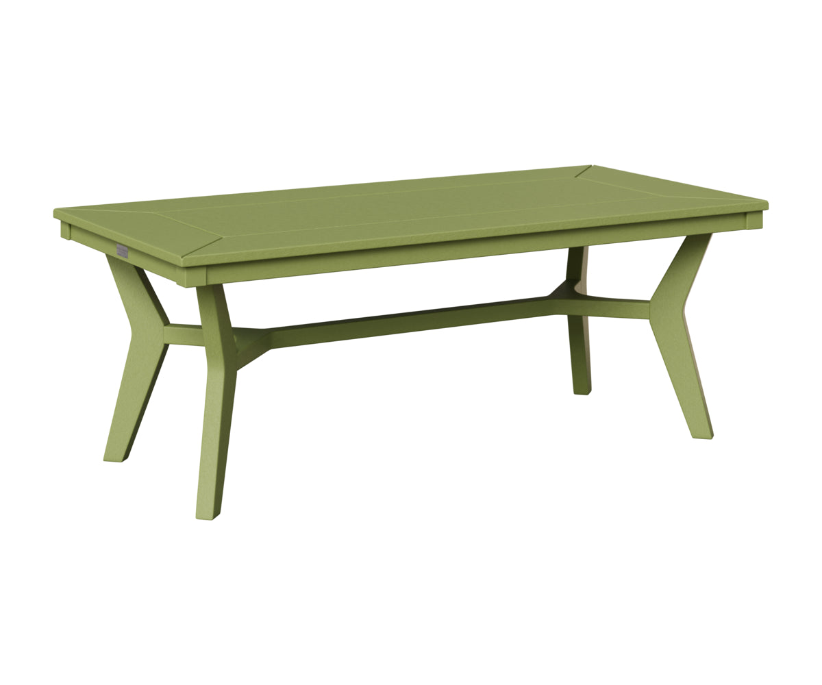 Berlin Gardens Mayhew Rectangular Coffee Table in Kiwi Green