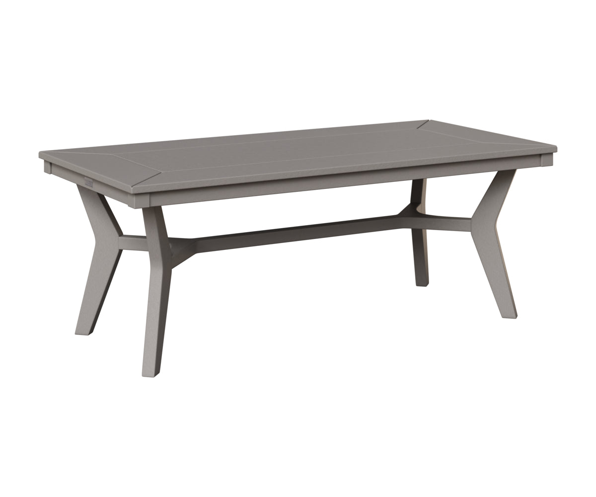 Berlin Gardens Mayhew Rectangular Coffee Table in Light Gray