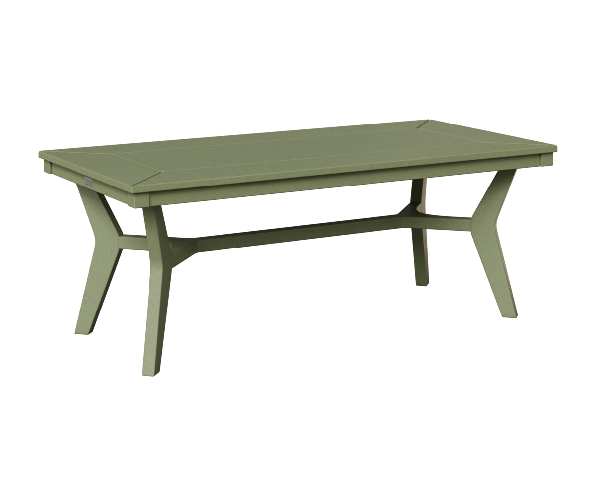 Berlin Gardens Mayhew Rectangular Coffee Table in Sage