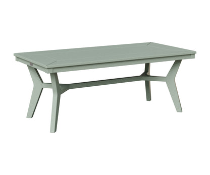 Berlin Gardens Mayhew Rectangular Coffee Table in Sea Foam