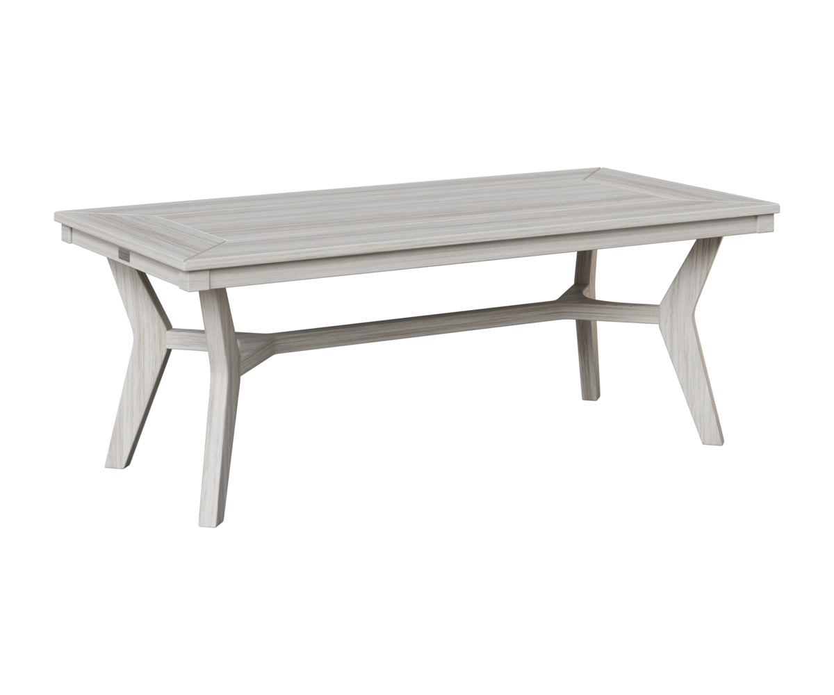 Berlin Gardens Mayhew Rectangular Coffee Table in Seashell