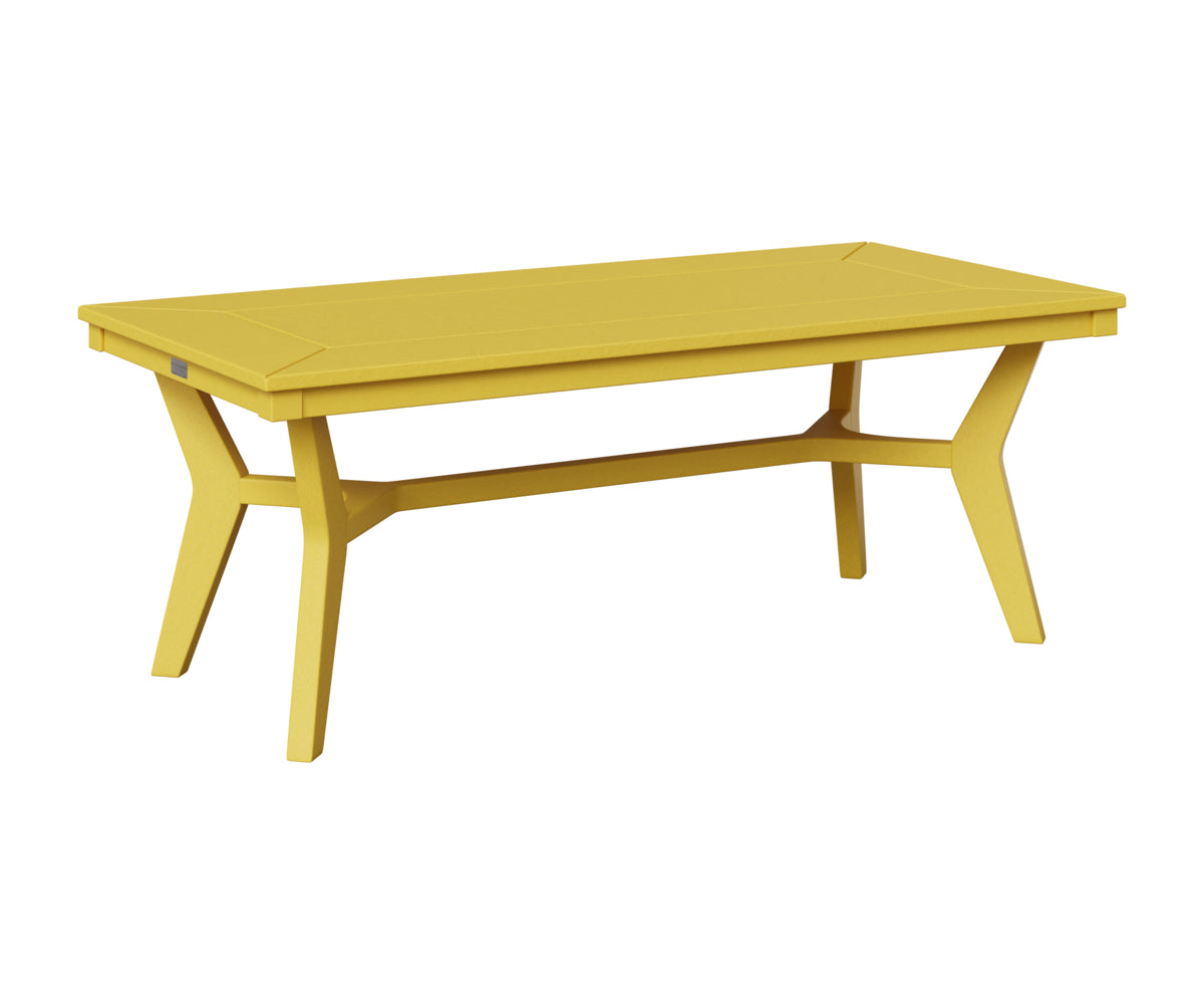 Berlin Gardens Mayhew Rectangular Coffee Table in Sunburst Yellow