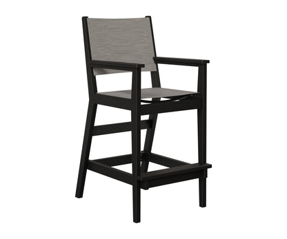 Berlin Gardens Mayhew Sling Bar Arm Chair in Black