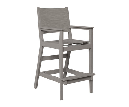 Berlin Gardens Mayhew Sling Bar Arm Chair in Light Gray