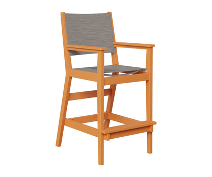 Berlin Gardens Mayhew Sling Bar Arm Chair in Mango Orange