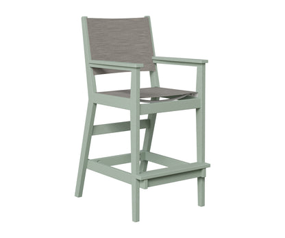 Berlin Gardens Mayhew Sling Bar Arm Chair in Sea Foam