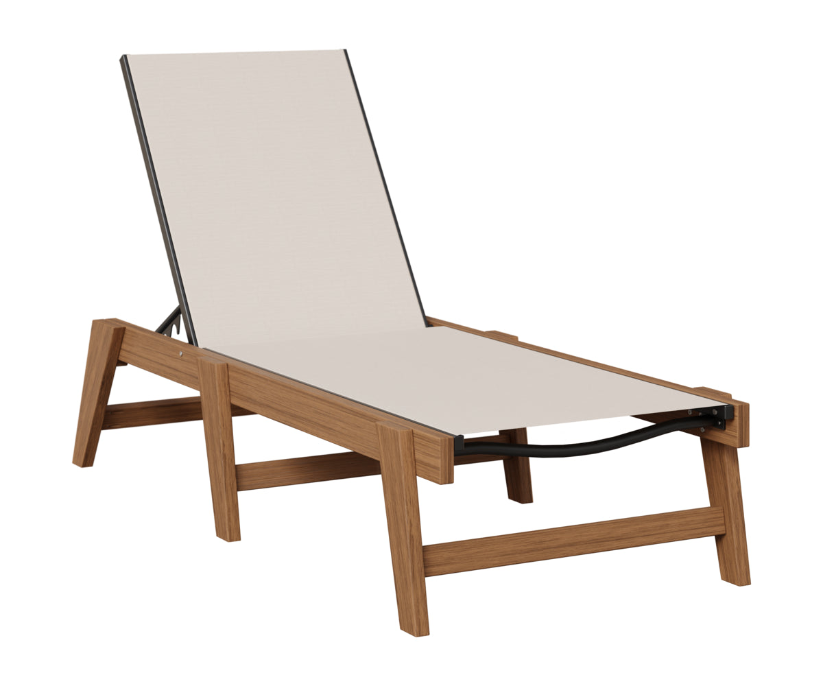 Berlin Gardens Mayhew Sling Chaise Armless in Antique Mahogany