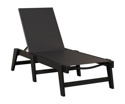 Berlin Gardens Mayhew Sling Chaise Armless in Black