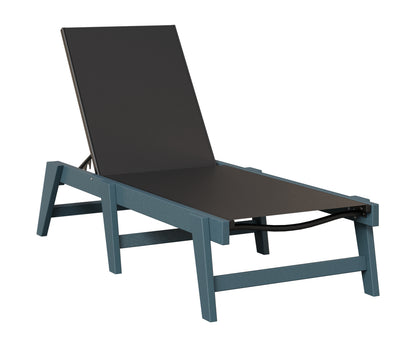 Berlin Gardens Mayhew Sling Chaise Armless in Slate