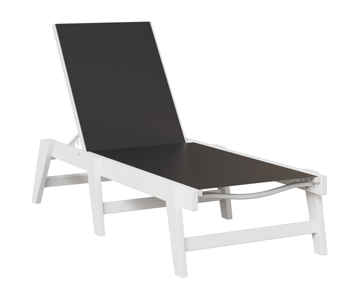 Berlin Gardens Mayhew Sling Chaise Armless in White