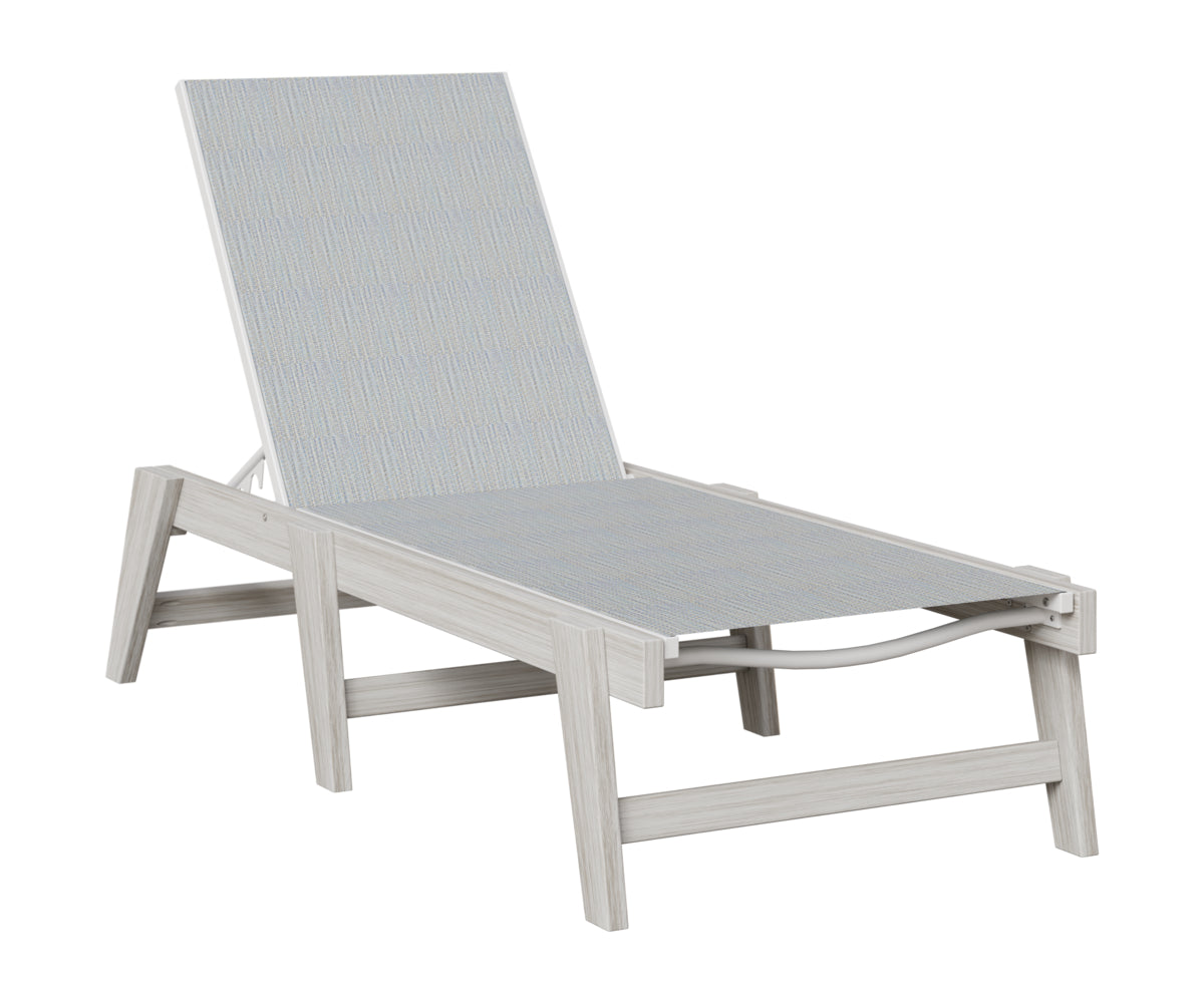 Berlin Gardens Mayhew Sling Chaise Armless in Seashell