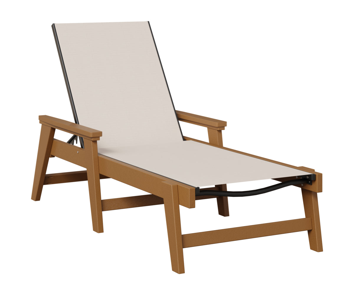 Berlin Gardens Mayhew Sling Chaise w/Arms in Cedar