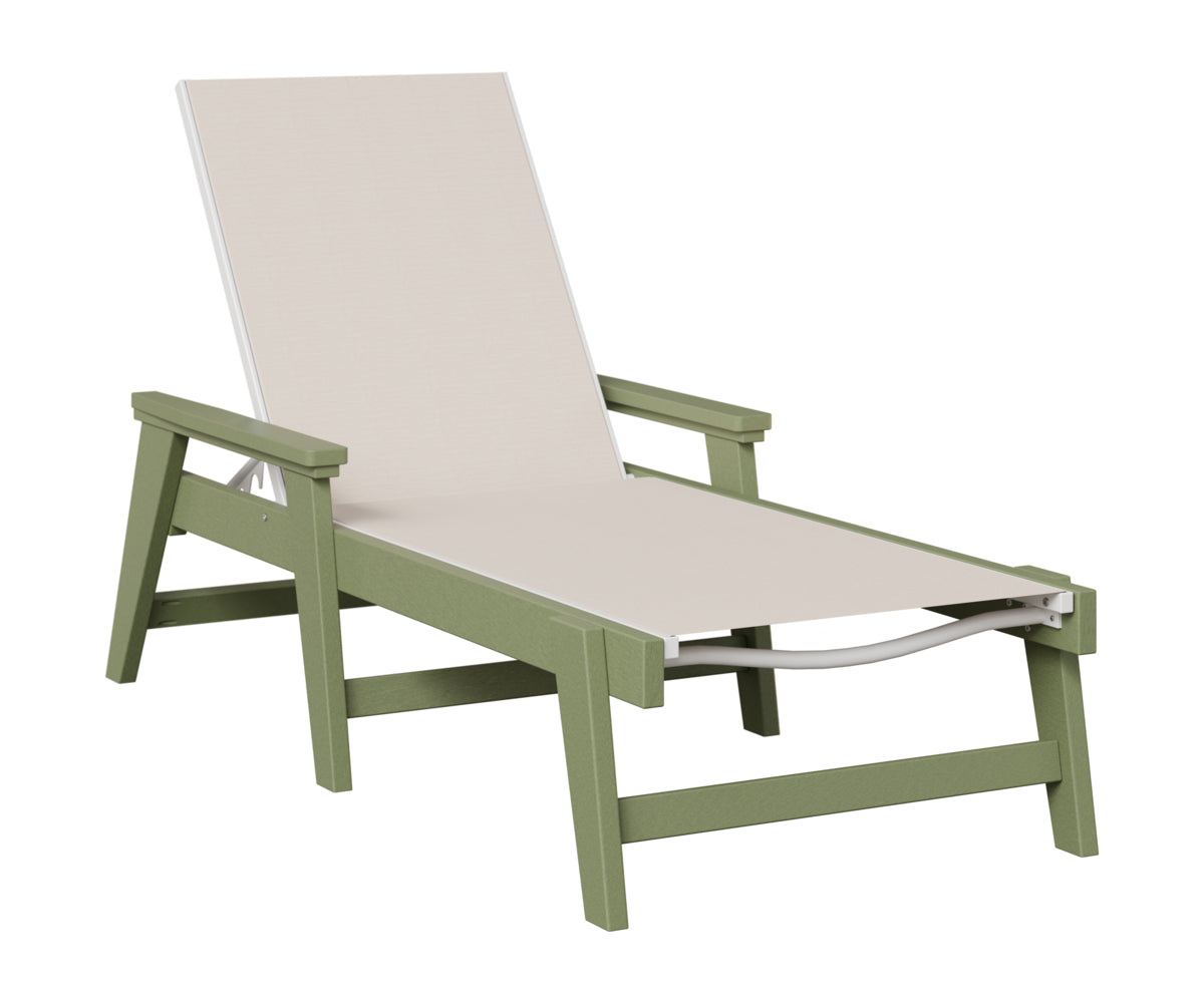 Berlin Gardens Mayhew Sling Chaise w/Arms in Sage