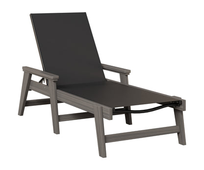 Berlin Gardens Mayhew Sling Chaise w/Arms in Coastal Gray