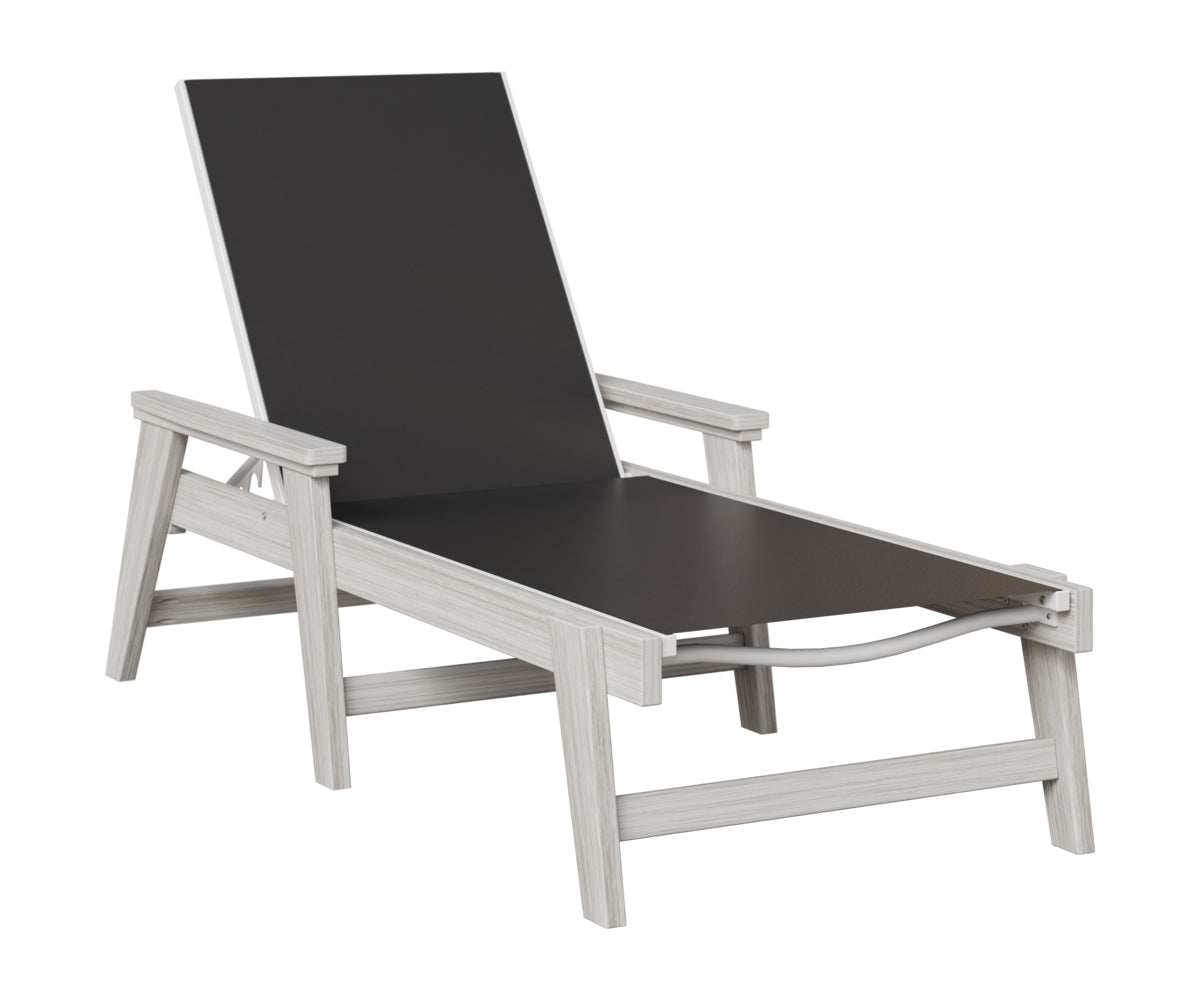 Berlin Gardens Mayhew Sling Chaise w/Arms in Seashell