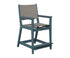 Berlin Gardens Mayhew Sling Counter Arm Chair in Slate