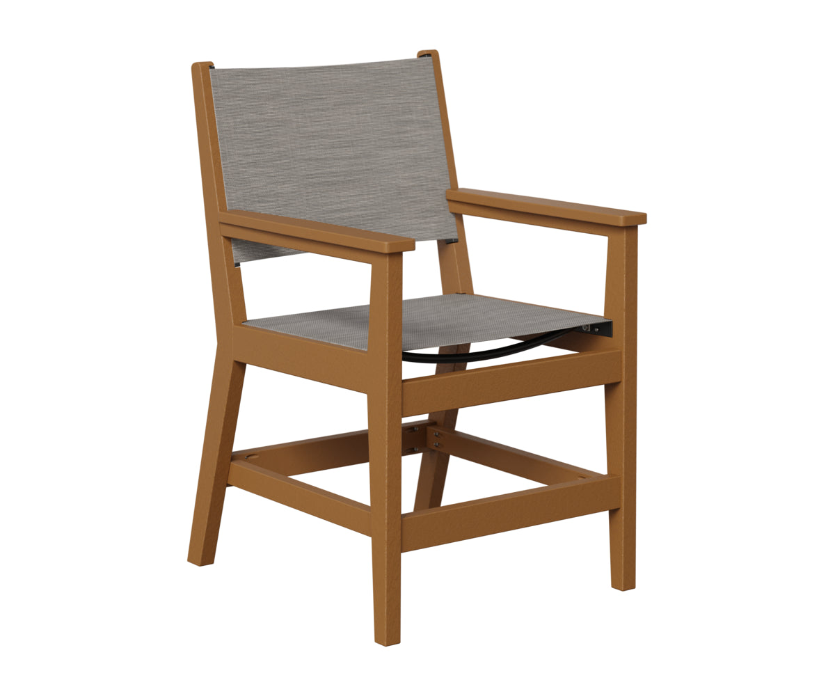 Berlin Gardens Mayhew Sling Dining Arm Chair in Cedar